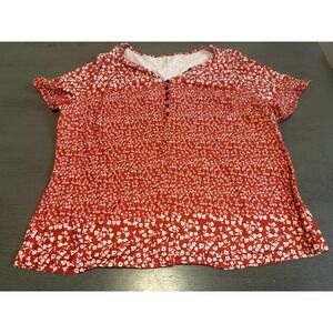 red ZOLUCKY shirt plus size 1X
